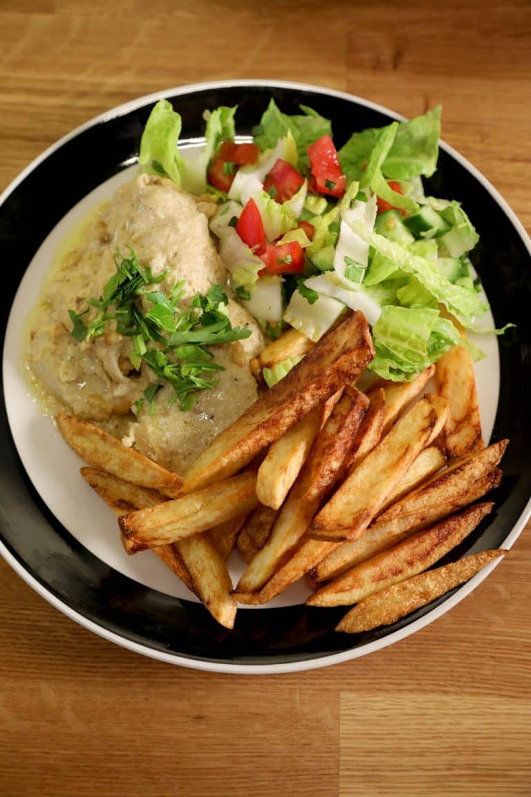 White Fish with Tahini Sauce