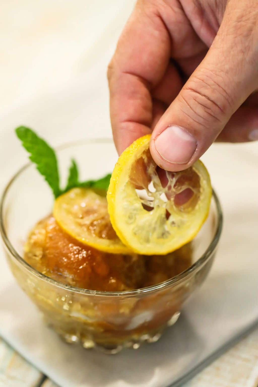 candied lemon slices