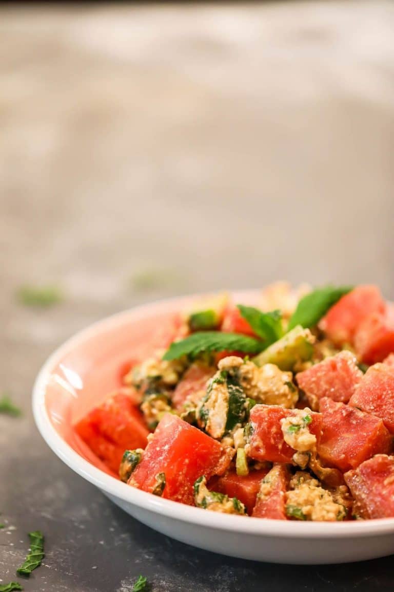 Watermelon Feta Salad with Mint