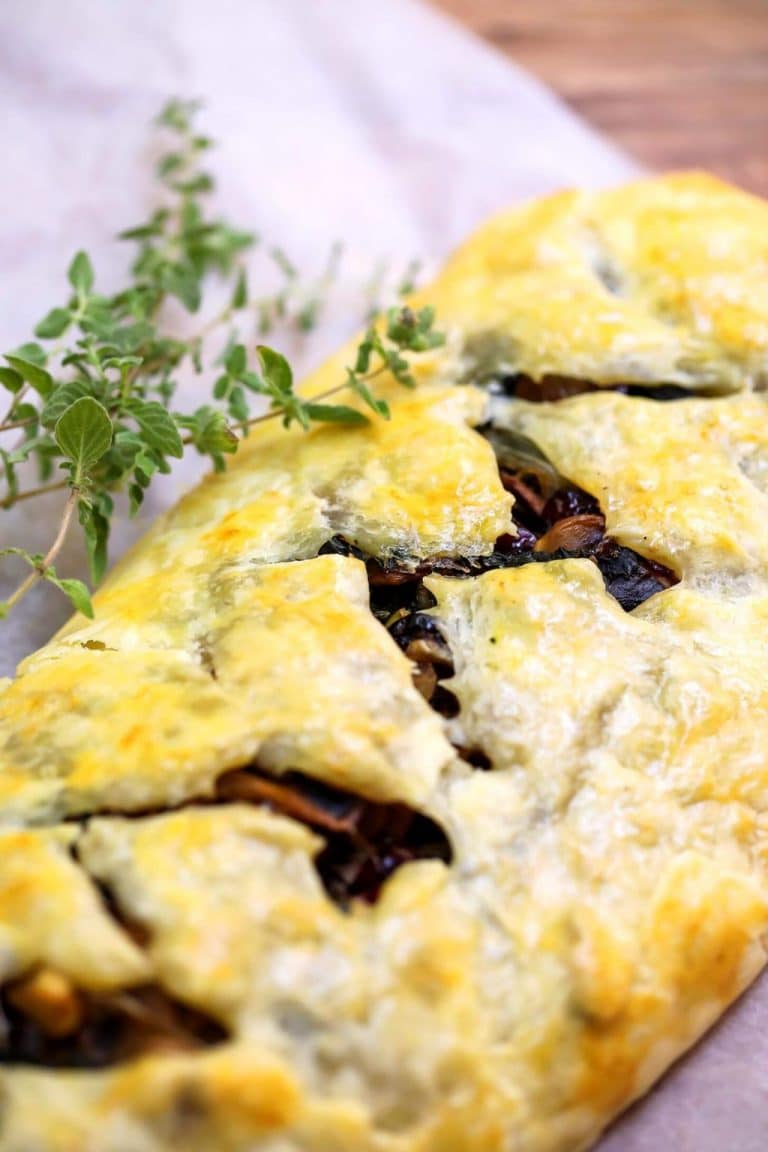 Mushroom Wellington with Kale and Cranberries