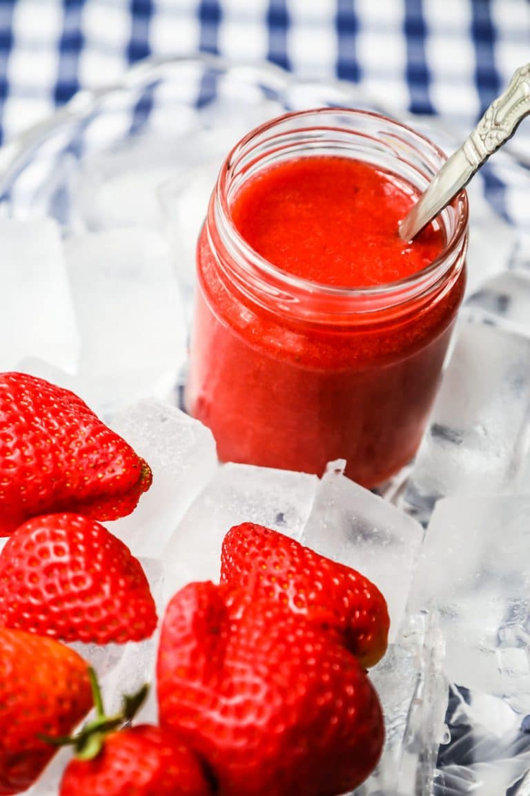 strawberry coulis