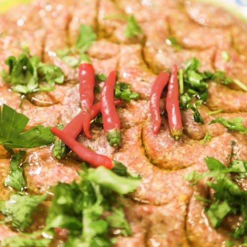 Hummingbird Overskrift Kondensere Kibbeh Nayeh (Raw Seasoned Ground Lamb) - Chef Tariq